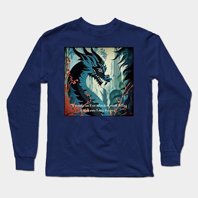 Dragon Love Long Sleeve T-Shirt by Wonderstuff